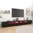 Kép 3/11 - Fekete TV-szekrény LED-lámpákkal 300 x 35 x 40 cm