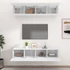 Kép 3/11 - 4 db fehér szerelt fa TV-szekrény 80 x 30 x 30 cm