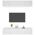 Kép 4/11 - 4 db fehér szerelt fa TV-szekrény 80 x 30 x 30 cm