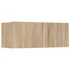Kép 7/11 - 4 db sonoma-tölgy színű szerelt fa TV-szekrény 80 x 30 x 30 cm