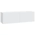 Kép 4/8 - 4 db fehér fali TV-szekrény 100 x 30 x 30 cm