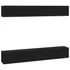 Kép 2/8 - 4 db fekete fali TV-szekrény 100 x 30 x 30 cm