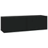 Kép 4/8 - 4 db fekete fali TV-szekrény 100 x 30 x 30 cm