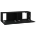 Kép 7/8 - 4 db fekete fali TV-szekrény 100 x 30 x 30 cm