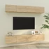 Kép 1/8 - 4 db sonoma tölgy színű fali TV-szekrény 100 x 30 x 30 cm