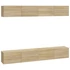 Kép 2/8 - 4 db sonoma tölgy színű fali TV-szekrény 100 x 30 x 30 cm