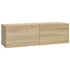 Kép 4/8 - 4 db sonoma tölgy színű fali TV-szekrény 100 x 30 x 30 cm