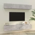 Kép 1/8 - 4 db betonszürke fali TV-szekrény 100 x 30 x 30 cm