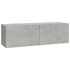 Kép 4/8 - 4 db betonszürke fali TV-szekrény 100 x 30 x 30 cm