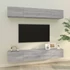 Kép 1/8 - 4 db szürke sonoma színű fali TV-szekrény 100 x 30 x 30 cm