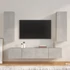 Kép 1/11 - 4 részes betonszürke szerelt fa TV-szekrényszett