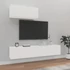 Kép 1/7 - 3 részes fehér szerelt fa TV-szekrényszett