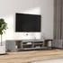Kép 6/11 - 2 részes szürke sonoma színű fa TV-szekrény szett LED-lámpákkal