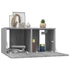 Kép 4/8 - 4 db szürke sonoma színű szerelt fa fali TV-szekrény 60x30x30cm