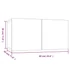 Kép 8/8 - 8 db szürke sonoma színű szerelt fa TV-szekrény 60 x 30 x 30 cm