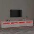 Kép 5/11 - Fehér TV-szekrény LED-lámpákkal 240x35x40 cm