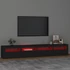Kép 5/11 - Fekete TV-szekrény LED-lámpákkal 240x35x40 cm