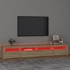 Kép 5/11 - Sonoma tölgy színű TV-szekrény LED-lámpákkal 240x35x40 cm