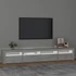 Kép 3/11 - Betonszürke TV-szekrény LED-lámpákkal 240x35x40 cm