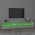 Kép 4/11 - Betonszürke TV-szekrény LED-lámpákkal 240x35x40 cm