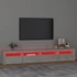 Kép 5/11 - Betonszürke TV-szekrény LED-lámpákkal 240x35x40 cm