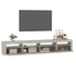 Kép 6/11 - Betonszürke TV-szekrény LED-lámpákkal 240x35x40 cm