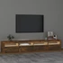Kép 3/11 - Füstös tölgy színű TV-szekrény LED-lámpákkal 240x35x40 cm
