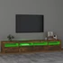 Kép 4/11 - Füstös tölgy színű TV-szekrény LED-lámpákkal 240x35x40 cm