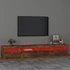 Kép 5/11 - Füstös tölgy színű TV-szekrény LED-lámpákkal 240x35x40 cm