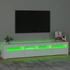 Kép 4/11 - Fehér TV-szekrény LED-lámpákkal 210x35x40 cm