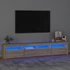 Kép 1/11 - Sonoma tölgy színű TV-szekrény LED-lámpákkal 210x35x40 cm