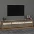 Kép 3/11 - Sonoma tölgy színű TV-szekrény LED-lámpákkal 210x35x40 cm