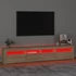 Kép 5/11 - Sonoma tölgy színű TV-szekrény LED-lámpákkal 210x35x40 cm