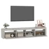 Kép 6/11 - Betonszürke TV-szekrény LED lámpákkal 210x35x40 cm