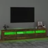 Kép 4/11 - Füstös tölgy színű TV-szekrény LED-világítással 210x35x40 cm