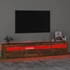 Kép 5/11 - Füstös tölgy színű TV-szekrény LED-világítással 210x35x40 cm