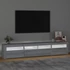 Kép 3/11 - Szürke sonoma színű TV-szekrény LED-lámpákkal 210x35x40 cm