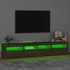 Kép 4/11 - Barna tölgy színű TV-szekrény LED-lámpákkal 210x35x40 cm