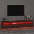 Kép 5/11 - Barna tölgy színű TV-szekrény LED-lámpákkal 210x35x40 cm