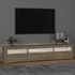 Kép 3/11 - Sonoma tölgy színű TV-szekrény LED-lámpákkal 195x35x40 cm