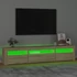 Kép 4/11 - Sonoma tölgy színű TV-szekrény LED-lámpákkal 195x35x40 cm