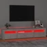 Kép 5/11 - Betonszürke TV-szekrény LED lámpákkal 195x35x40 cm