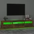 Kép 4/11 - Füstös tölgy színű TV-szekrény LED-világítással 195x35x40 cm