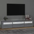 Kép 3/11 - Szürke sonoma színű TV-szekrény LED-lámpákkal 195x35x40 cm