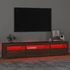 Kép 5/11 - Barna tölgy színű TV-szekrény LED-lámpákkal 195x35x40 cm