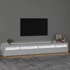 Kép 3/11 - Fehér TV-szekrény LED-lámpákkal 270x35x40 cm