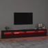 Kép 5/11 - Fekete TV-szekrény LED-világítással 270x35x40 cm