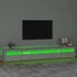 Kép 4/11 - Betonszürke TV-szekrény LED lámpákkal 270x35x40 cm