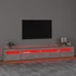 Kép 5/11 - Betonszürke TV-szekrény LED lámpákkal 270x35x40 cm