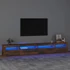 Kép 1/11 - Füstös tölgy színű TV-szekrény LED-világítással 270x35x40 cm